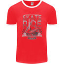 Underground Skate Ride Skateboard Mens Ringer T-Shirt FotL Red/White