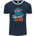 The Best Views Come From the Hardest Climb Mens Ringer T-Shirt FotL Navy Blue/White