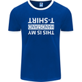 This Is My Handstand T-Shirt Gymnastics Mens Ringer T-Shirt FotL Royal Blue/White