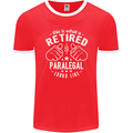 This Is What a Retired Paralegal Looks Like Mens Ringer T-Shirt FotL Red/White