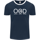 OCD Obsessive Camping Disorder Mens Ringer T-Shirt FotL Navy Blue/White