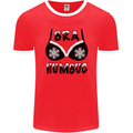 Bra Humbug Snowflake Funny Christmas Mens Ringer T-Shirt FotL Red/White