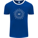 Ununpentium Moscovium Chemistry Geek Nerd Mens Ringer T-Shirt FotL Royal Blue/White