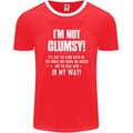 I'm Not Clumsy Funny Slogan Joke Beer Mens Ringer T-Shirt FotL Red/White