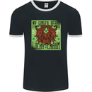 St Patricks Day Ginger Beard Lucky Charm Mens Ringer T-Shirt FotL Black/White