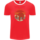 Sloth Say Less Do Lesser Funny Slogan Mens Ringer T-Shirt FotL Red/White
