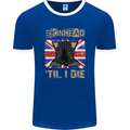Skinhead Til I Die Punk Music Mens Ringer T-Shirt FotL Royal Blue/White