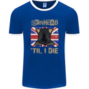Skinhead Til I Die Punk Music Mens Ringer T-Shirt FotL Royal Blue/White