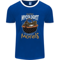 Amateur Mycologist Funny Mushroom Mens Ringer T-Shirt FotL Royal Blue/White