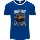 Amateur Mycologist Funny Mushroom Mens Ringer T-Shirt FotL Royal Blue/White