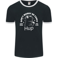 Be Cappy Funny Capybara Mens Ringer T-Shirt FotL Black/White