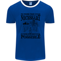 Cycling No Explanation Is Necessary Cyclist Mens Ringer T-Shirt FotL Royal Blue/White