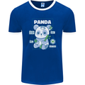 Anatomy of a Panda Bear Funny Mens Ringer T-Shirt FotL Royal Blue/White