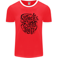 Rock and Roll Music Mens Ringer T-Shirt Red/White