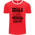 Uncle & Nephew Best Friends Uncle's Day Mens Ringer T-Shirt FotL Red/White