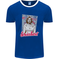 Service Secret Fashion Mens Ringer T-Shirt FotL Royal Blue/White
