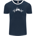 Tractor Pulse Mens Ringer T-Shirt FotL Navy Blue/White