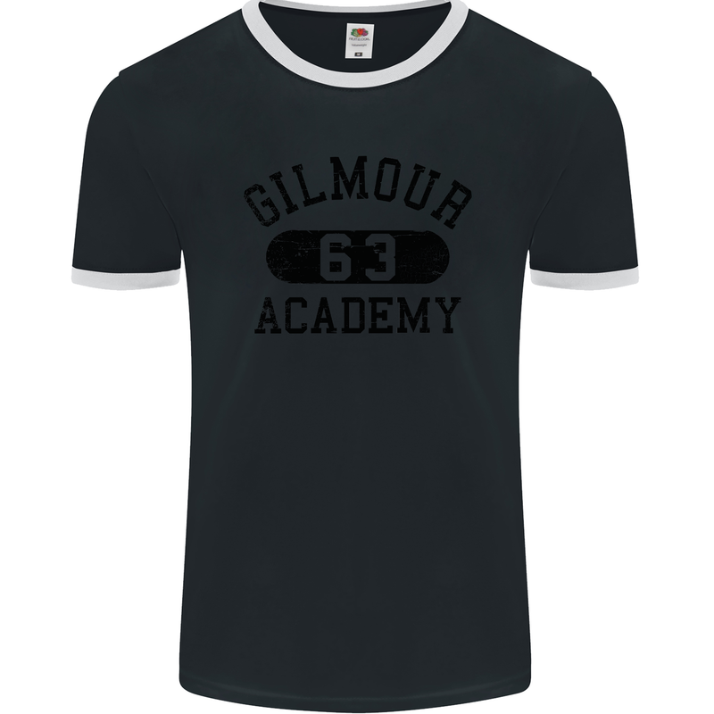Dave Gilmour Academy 63 Mens Ringer T-Shirt FotL Black/White