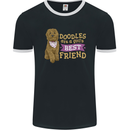 Doodles Girls Best Friend Goldendoodle Dog Mens Ringer T-Shirt FotL Black/White