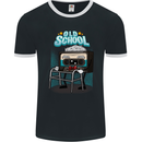 Old School 80s Music Cassette Retro 90s Mens Ringer T-Shirt FotL Black/White