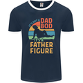 It's Not a Dad Bod It's a Father Figure Mens Ringer T-Shirt FotL Navy Blue/White