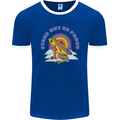 LGBT Frog Stand Out to Be Proud Gay Pride Mens Ringer T-Shirt FotL Royal Blue/White