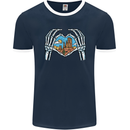 Love the Desert Safari Sand Cruising Mens Ringer T-Shirt FotL Navy Blue/White
