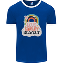 LGBT Love Equality Respect Gay Pride Day Mens Ringer T-Shirt FotL Royal Blue/White