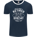 A Qualified Secretary Looks Like Mens Ringer T-Shirt FotL Navy Blue/White