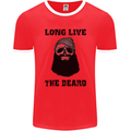 Long Live the Beard Mens Ringer T-Shirt FotL Red/White