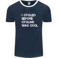 I Cycled Before Cycling was Cool Cycling Mens Ringer T-Shirt FotL Navy Blue/White