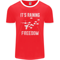 Freedom Parachute Regiment Para 1 2 3 4 SAS Mens Ringer T-Shirt FotL Red/White