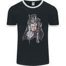A Nights Templar St. George's Day England Mens Ringer T-Shirt FotL Black/White