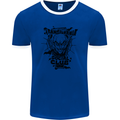 Vampires Transilvania Social Club Halloween Mens Ringer T-Shirt FotL Royal Blue/White