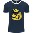BDSM Rubber Duck Funny Bondage Mens Ringer T-Shirt FotL Navy Blue/White