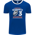 3 Year Wedding Anniversary 3rd Rugby Mens Ringer T-Shirt FotL Royal Blue/White