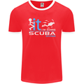 Fook It I'm Going Scuba Diving Diver Funny Mens Ringer T-Shirt FotL Red/White