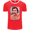 Pablo Escobar Quote Mens Ringer T-Shirt FotL Red/White
