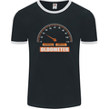 30th Birthday 30 Year Old Ageometer Funny Mens Ringer T-Shirt FotL Black/White