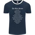 The Beer Prayer Funny Alcohol Mens Ringer T-Shirt FotL Navy Blue/White