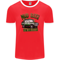 Mud Bath Is My Hobby 4X4 Off Roading Road Mens Ringer T-Shirt FotL Red/White