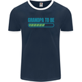 Grandpa to Be Funny New Baby Birth Mens Ringer T-Shirt FotL Navy Blue/White