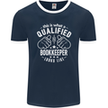 A Qualified Bookkeeper Looks Like Mens Ringer T-Shirt FotL Navy Blue/White