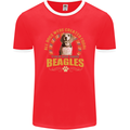 A Beagle Dog Mens Ringer T-Shirt FotL Red/White