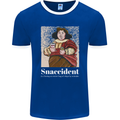 Snaccident Funny Diet  Junk FoodWeight Loss Mens Ringer T-Shirt FotL Royal Blue/White