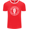 Northern Soul Keeping the Faith Mens Ringer T-Shirt FotL Red/White