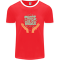Trees Are the Answer Climate Change Mens Ringer T-Shirt Red/White