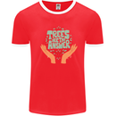 Trees Are the Answer Climate Change Mens Ringer T-Shirt Red/White