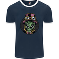 Steampunk Alien Mens Ringer T-Shirt FotL Navy Blue/White