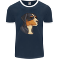 Appenzeller Sennenhund Dog Mens Ringer T-Shirt FotL Navy Blue/White